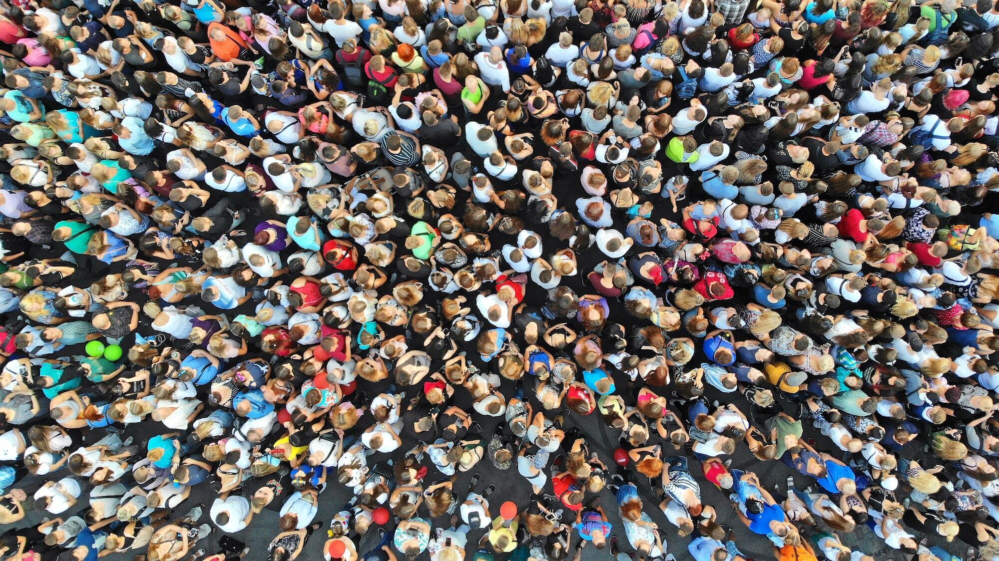 A crowd of people.