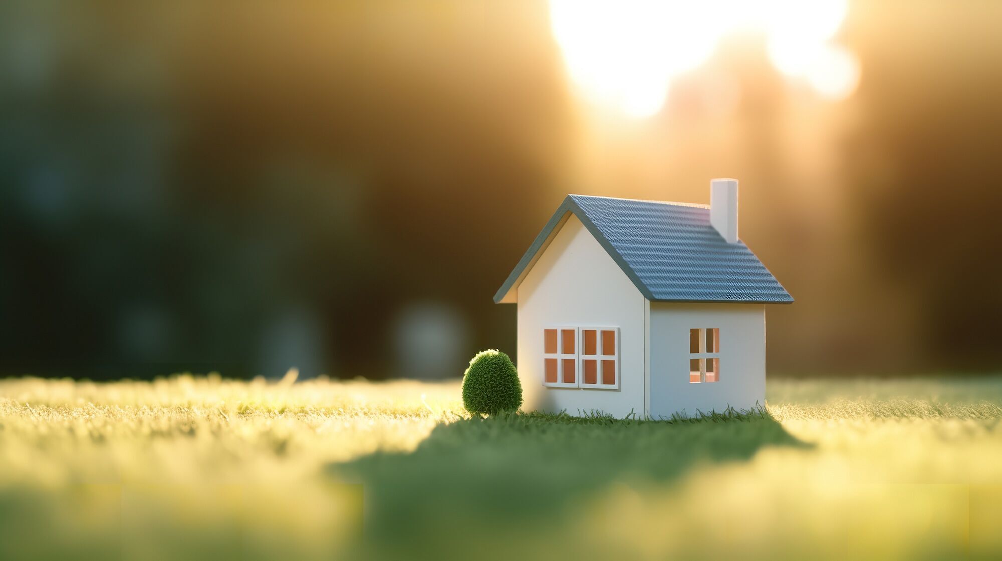 A small model home.